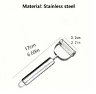 1pc Stainless Steel Vegetable Peeler - Sharp   Durable Kitchen Tool