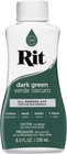 Liquid Fabric Dye  8-ounce  Dark Green  8 Fl Oz  pack Of 1 