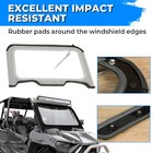 Glass Front Full Windshield For 2019-2023 Polaris Rzr Xp  Xp4 1000 Black