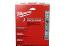 Milwaukee 48-39-0539 24 Tpi Compact Portable Band Saw Blade 3 Pack