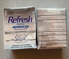 2 Box Refresh Optive Advanced Lubricant Eye Drops  30 Counts Exp 10 2025