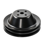 Power Steering Short Water Pump 2 Grooves Pulley 3g Crankshaft For Sb Chevy Swp