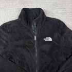 The North Face Osito Fleece Jacket Womens Medium Black Full Zip Soft High Pile