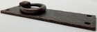 Vertical Hammered Forged Brass Mission Door Pull Antique Copper Rustic Patina 