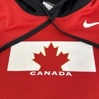 Canada Hockey Nike Sweatshirt Mens Medium Leaf Therma Fit Hoodie Sportswear Red