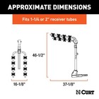 Extendable Hitch-mounted Bike Rack  2 Or 4 Bikes  1-1 4  Or 2  Shank  18030