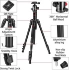 84  Dslr Camera Tripod Heavy Duty Aluminum 360   Ball Head Monopod Carry Bag 33lb