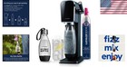 Elegant Art Sparkling Water Maker Starter Pack With Co2 Cylinder   Flavor Drop  
