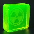 Art Deco Uranium Glass Figurine Vaseline Depression Yellow Glass Statue