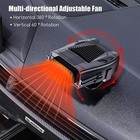 12v Portable Electric Car Heater 150w Heating Fan Defogger Defroster Demister