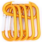 6pc 3  Aluminum Carabiner D-ring Keychain Locking Spring Belt Clip Snap Hook Org