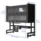 Dish Drying Rack Utensil Storage Cabinet Kitchen Over The Sink 33 46in 2 Tier