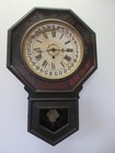 Advertising Gilbert Calendar Wall Clock  eavenson s Naptha - Borax  rare 1910