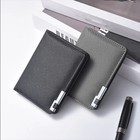 New Pu Leather Retro Men s Wallet Orange Black Grey White Two-fold Multiple Pock