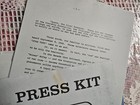 1978 Star Trek  The Motion Picture Preliminary Press Kit 47 Pages Of Notes  Bios