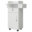 Rolling Hair Styling Station Barber Cabinet Beauty Dest Salon Spa Equipment New