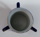 Vintage Cobalt Blue Souvenir China Cup City Hall Masonic Temple Portland Maine