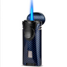 Cigar Lighter Torch With Cigar Stand Windproof Single Flame Butane Refillable