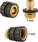 6 Set Quick Connect Hose Fittings For Garden Hose Quick Connector With Gasket