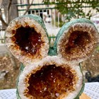 9 06lb Large Natural Citrine Geode Cave Crystal Specimen Energy Healing    mickey
