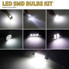 42pc Led Interior Lights Bulb Kit Dome License Plate Lamp 6000k For Honda Toyota