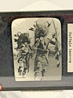 Antique Native American Indian Glass Negative Slide  buffalo Dancer   1900s   a2