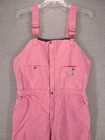 Carhartt Women   s Pink Insulated Bibs Overalls Quilted Lined Double Knee 18x32