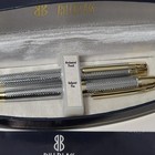 Bill Blass Mini Ballpoint Pen And Mechanical Pencil Set Gold And Silver In Box 