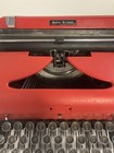 1947 Royal Quiet Deluxe  Elite Hemmingway Typewriter Project Red Free Shipping  