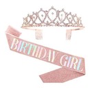 Birthday Tiara  Birthday Sash  Birthday Party Gift  Birthday Queen birthday Girl