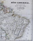 C 1850 Flemming Map - Brazil Guyana Rio De Janeiro Sao Paulo Salvador Recife  