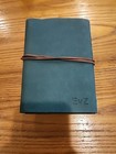 Evz Vintage Dark Green Leather Cover Loose Leaf Blank Notebook Journal Diary