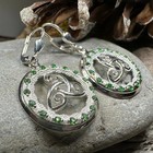 New Solid Sterling Silver Trinity Knot Earrings Irish Scottish Celtic Ladies 925