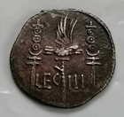 Roman Silver Coin Mark Antony  32-31bc Denarius Leg Iii