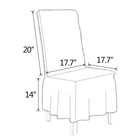 1 2 4 6pcs Dining Room Chair Covers Bubble Lattice Spandex Slipcover With Skirt