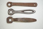 Lot Of 3 Antique 3 8 Square Gas Valve Shut Off Stove Lamp Wrenches National Cyld