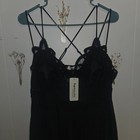 Impressions Women s Black Lace Cutwork Maxi Dress Size 2x