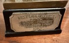 Vintage 1929 Baseball Trophy Cast Metal Batter Bakelite Base Antique Award