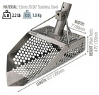 Stainless Steel Shark 710 Metal Detector Sand Scoop For Beach Metal Detecting