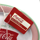 Coca Cola Gibson Plate Set Melamine Oval Dinner New Lot Of 4 Plastic Striped