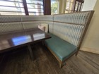 Restaurant Booth  U Shaped -upholstered Channel Back In 36 h  42 h 48 h