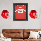 8 Pack Football Helmet Wall Mount Display Holder Hanger For Full Or Mini Helm   