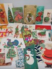 Christmas Card Cover Lot Of 30 Vintage Front Only Junk Journal Scrapbook Read