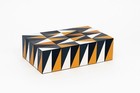 Decorative Storage Box  Handmade Chevron Pattern  Boho Style  Multipurpose Gi   