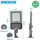 Led Parking Lot Light 200 Watts 5000k Waterproof Ip65 Led Shoebox Light Fixture