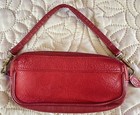 Rolfs Genuine Leather Eyeglass Case Zip Top W leather Zip Pull   Wristlet Strap