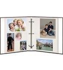 Magnetic Self Stick 3 Ring Photo Album 100 Pages 50 Sheets  Leatherette  Brown