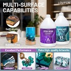 2 Gallons Kit 1 1 Table Top Epoxy Resin Kit For Coatings  Wood  Resin Molds