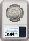 2007-w  100 One-ounce Platinum Eagle Burnished Brown Label Ngc Ms70