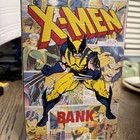 Vintage 1992 Marvel X-men Wolverine Coin Bank Piggy Bank Rare Color
